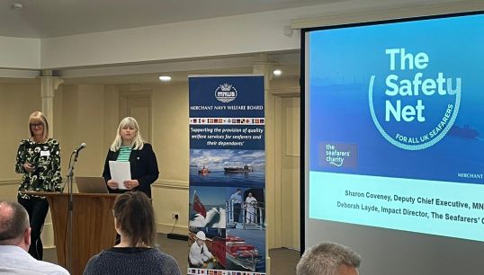 The launch of The Safety Net at the MNWB's Port Welfare Conference. Picture: Merchant Navy Welfare Board Image:The launch of The Safety Net at the MNWB's Port Welfare Conference. Picture: Merchant Navy Welfare Board