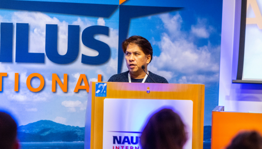 Jun Ranario at the Nautilus UK Branch Conference in November 2022. Credit: Brad Wakefield
Image:Jun Ranario at the Nautilus UK Branch Conference in November 2022. Credit: Brad Wakefield