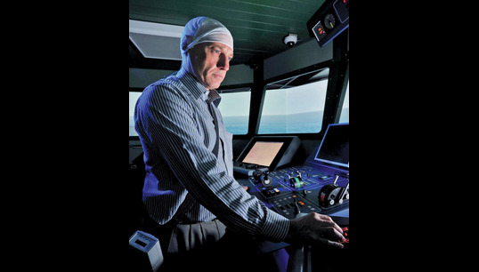 A participant wired up to collect brain activity data for Project Horizon, a 2012 fatigue study investigating the impact of watchkeeping patterns on the cognitive performance of seafarers. Nautilus was a partner in Project Horizon, which was funded by the EU. Image: Project Horizon report Image:A participant wired up to collect brain activity data for Project Horizon, a 2012 fatigue study investigating the impact of watchkeeping patterns on the cognitive performance of seafarers. Nautilus was a partner in Project Horizon, which was funded by the EU. Image: Project Horizon report