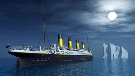 Image:The popular image of the Titanic. Image: Getty Images