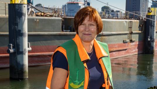 Image:Helene Perfors, port chaplain, Dutch Seafarers' Federation. Image: courtesy of columnist