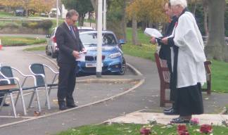 Nautilus general secretary Mark Dickinson also attended the Armistice Day ceremony at Nautilus Mariners' Park conducted by Reverend Alan Leach. Image: Nautilus International Image:Nautilus general secretary Mark Dickinson also attended the Armistice Day ceremony at Nautilus Mariners' Park conducted by Reverend Alan Leach. Image: Nautilus International
