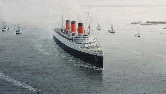 RMS Queen Mary's First Approach To Southampton, 1936 by Gregory Smith, winner of the RSMA New Generation award. Image:RMS Queen Mary's First Approach To Southampton, 1936 by Gregory Smith, winner of the RSMA New Generation award.