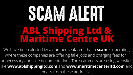 The ITF warning on job scams. Image:The ITF warning on job scams.