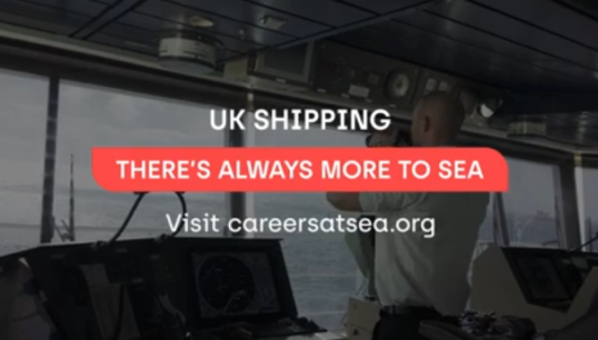 Image:A still from a video promoting careers at sea as part of the national awareness campaign. Image: MEF