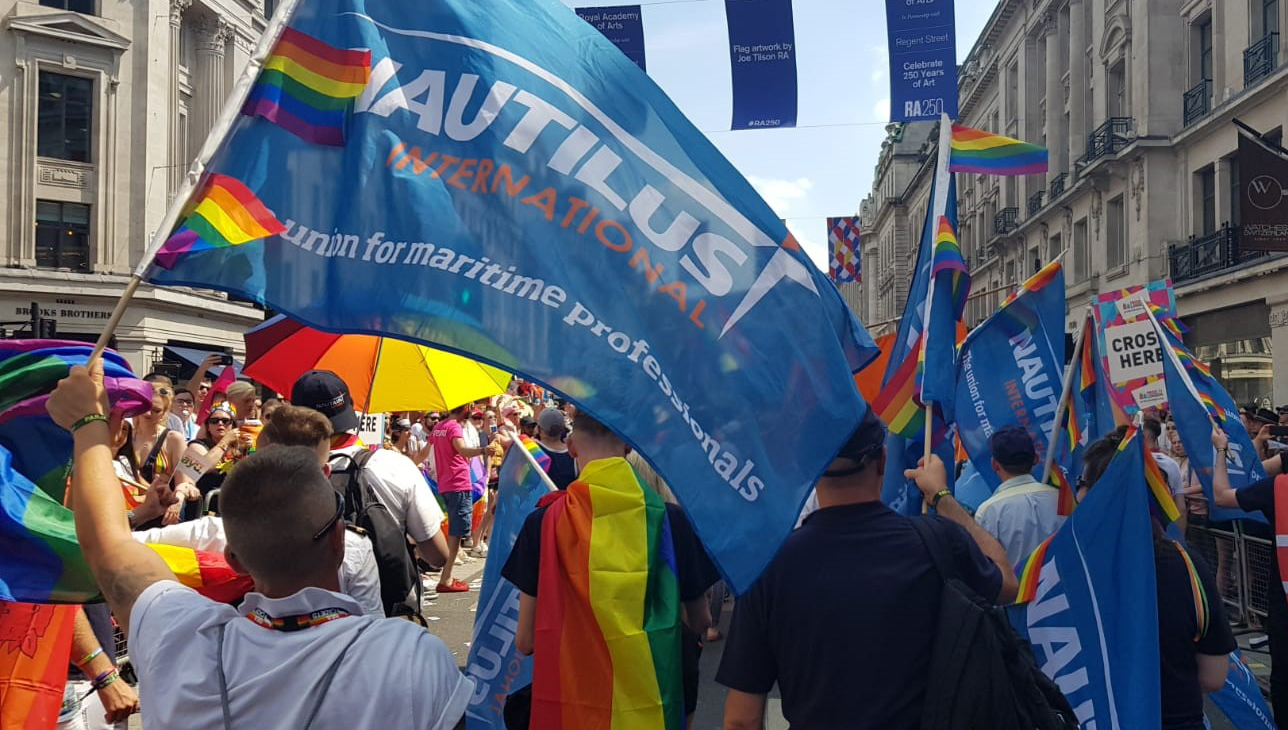 The first UK Pride in Maritime Day will be launched at a webinar on Monday 28 February 2022. Images: Nautilus International Image:The first UK Pride in Maritime Day will be launched at a webinar on Monday 28 February 2022. Images: Nautilus International