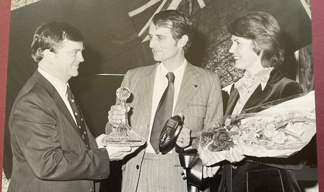 Captain Roberts (middle) and his wife Judie, at a Union branch conference during his days as chair of the MNAOA from 1971 to 1981. Image:Captain Roberts (middle) and his wife Judie, at a Union branch conference during his days as chair of the MNAOA from 1971 to 1981.