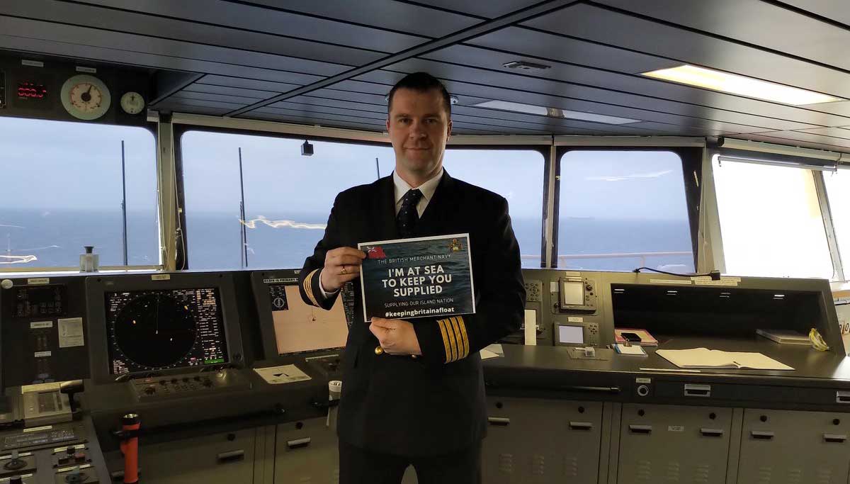 Nautilus member captain Christopher Williams is at sea on a Maersk cargo ship supplying meat, and fruits from South America. Image: HCMM Image:Nautilus member captain Christopher Williams is at sea on a Maersk cargo ship supplying meat, and fruits from South America. Image: HCMM