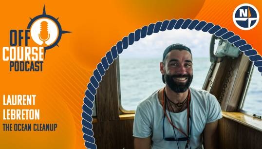Image:Laurent Lebreton, head of research at The Ocean Cleanup, features in the latest Off course series of podcasts from Nautilus Internatinal. You can also watch the interview on NautilusTV on YouTube. Image: Nautilus International