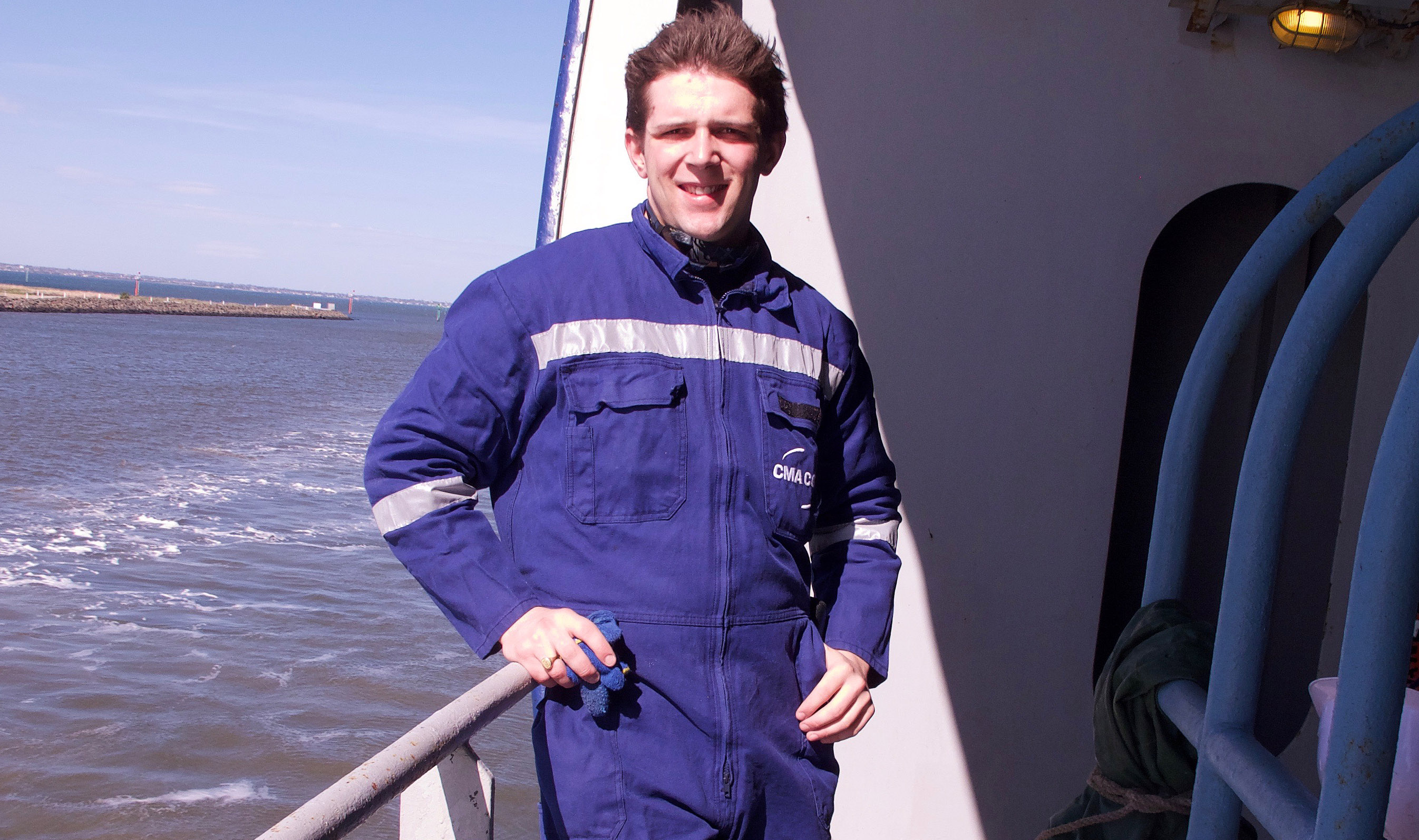 Andrew Cowderoy during his cadetship Image:Andrew Cowderoy during his cadetship