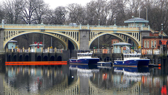 PLA patrol boats, moored in Richmond, London. Image: Wikimedia Commons Image:PLA patrol boats, moored in Richmond, London. Image: Wikimedia Commons