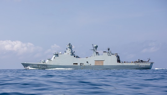 The Danish frigate Esbern Snare which is operating in the Gulf of Guinea to improve maritime security. Photo: Anders Fridberg/Danish Armed Forces Image:The Danish frigate Esbern Snare which is operating in the Gulf of Guinea to improve maritime security. Photo: Anders Fridberg/Danish Armed Forces