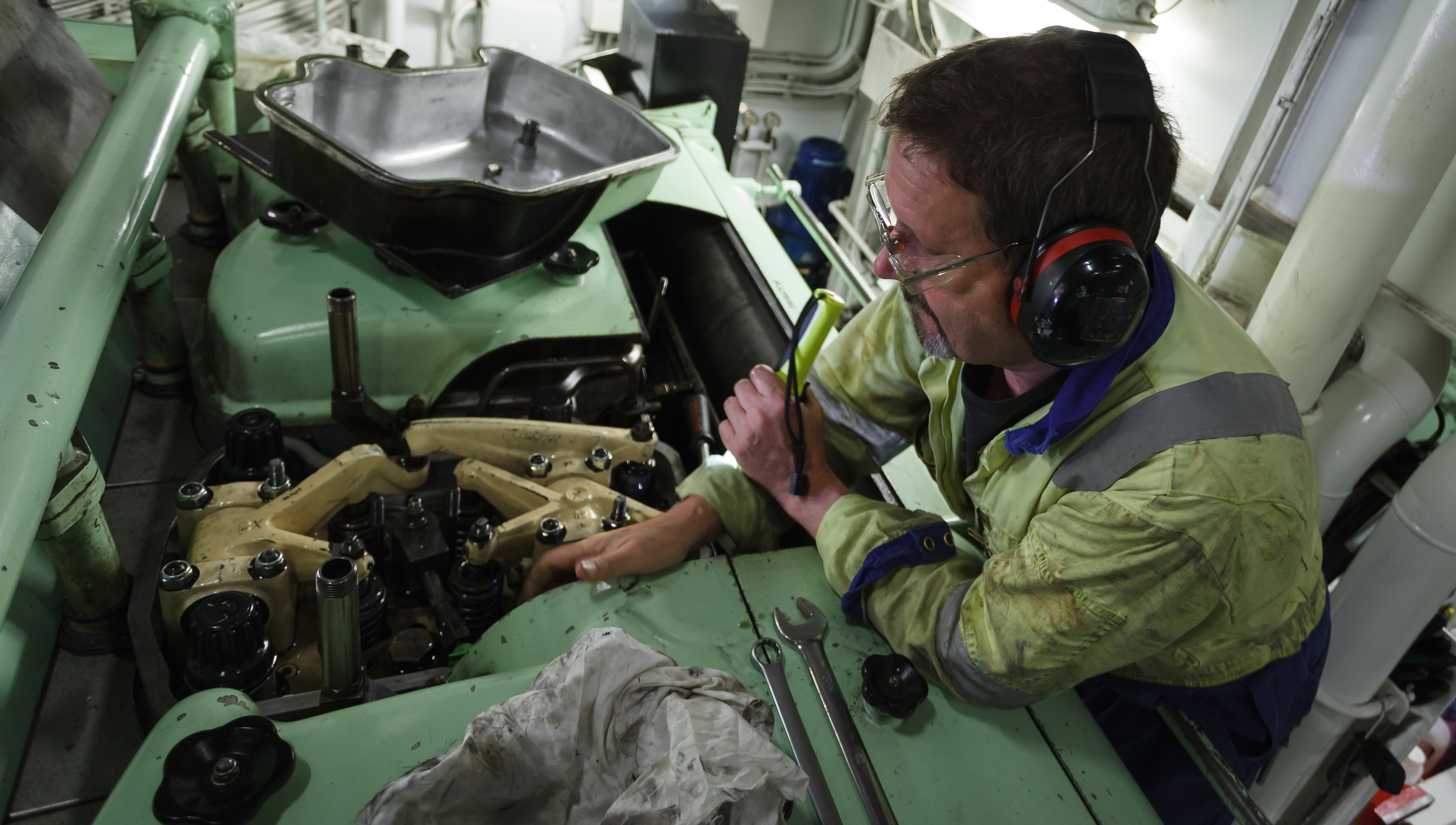 A maritime engineer at work. Image: Getty Images Image:A maritime engineer at work. Image: Getty Images