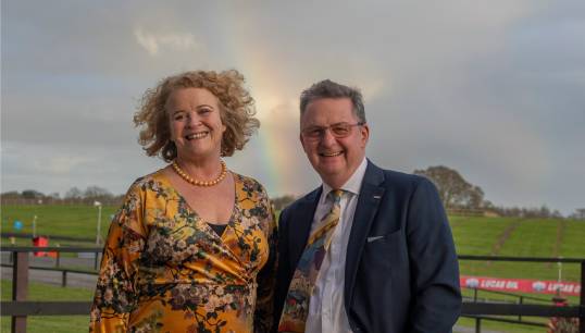 Image:Sascha Meijer thanked Mark Dickinson for the care he took in preparing her for the top job. Images: Brad Wakefield 