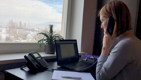 One of the Nautilus 24/7 emergency helpline service team takes a member call. Image:One of the Nautilus 24/7 emergency helpline service team takes a member call.