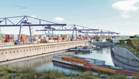 Nautilus is running a campaign demanding binding compliance with social standards by all companies involved in the redevelopment – whether in shipping, road transport, port transhipment or rail. Image:Nautilus is running a campaign demanding binding compliance with social standards by all companies involved in the redevelopment – whether in shipping, road transport, port transhipment or rail.