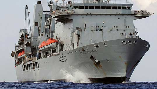 RFA Fort Victoria. Image: RFA/Open Government Licence Image:RFA Fort Victoria. Image: RFA/Open Government Licence